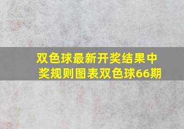 双色球最新开奖结果中奖规则图表双色球66期