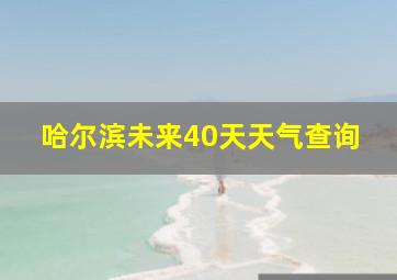 哈尔滨未来40天天气查询