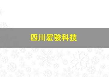 四川宏骏科技