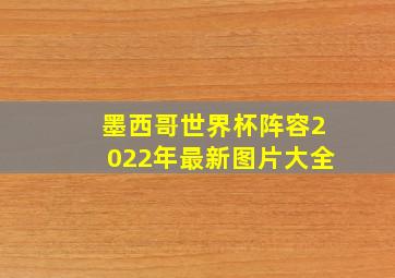 墨西哥世界杯阵容2022年最新图片大全