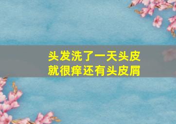 头发洗了一天头皮就很痒还有头皮屑