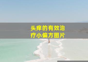 头痒的有效治疗小偏方图片