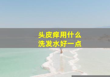 头皮痒用什么洗发水好一点