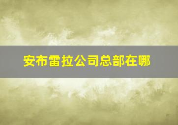 安布雷拉公司总部在哪