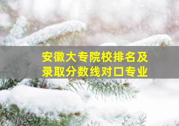 安徽大专院校排名及录取分数线对口专业