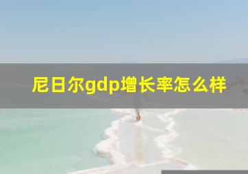 尼日尔gdp增长率怎么样