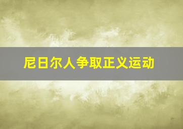 尼日尔人争取正义运动