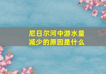 尼日尔河中游水量减少的原因是什么