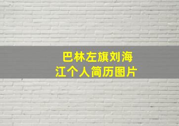 巴林左旗刘海江个人简历图片