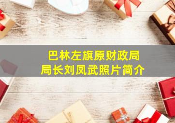 巴林左旗原财政局局长刘凤武照片简介