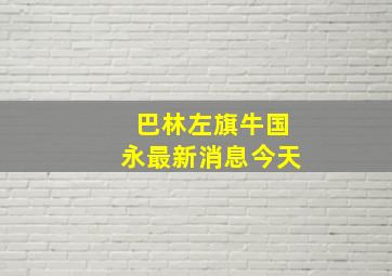 巴林左旗牛国永最新消息今天