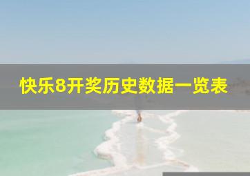 快乐8开奖历史数据一览表