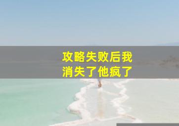 攻略失败后我消失了他疯了