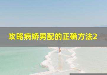 攻略病娇男配的正确方法2