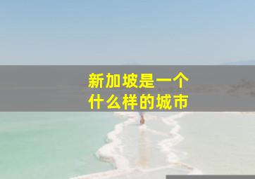 新加坡是一个什么样的城市