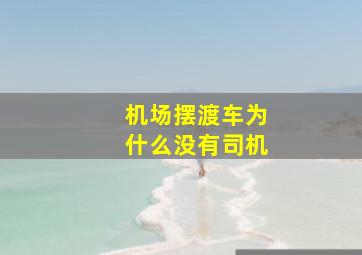 机场摆渡车为什么没有司机