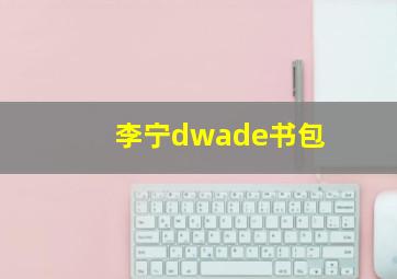 李宁dwade书包