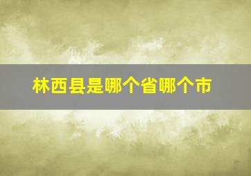 林西县是哪个省哪个市