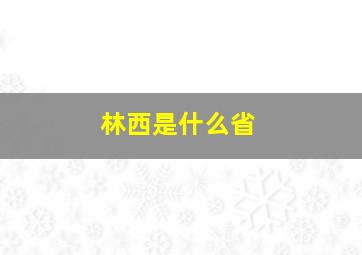 林西是什么省