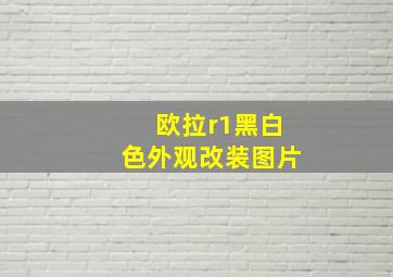 欧拉r1黑白色外观改装图片