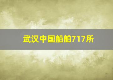 武汉中国船舶717所