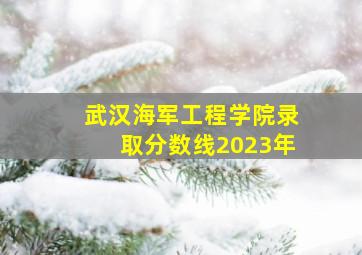 武汉海军工程学院录取分数线2023年