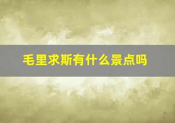 毛里求斯有什么景点吗