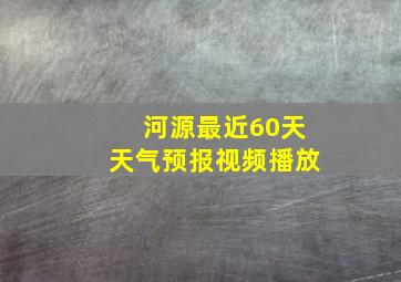 河源最近60天天气预报视频播放