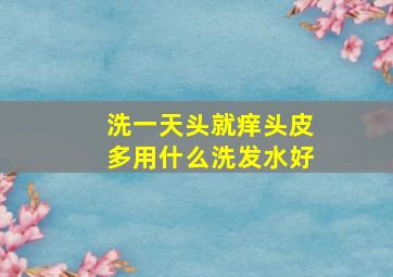 洗一天头就痒头皮多用什么洗发水好