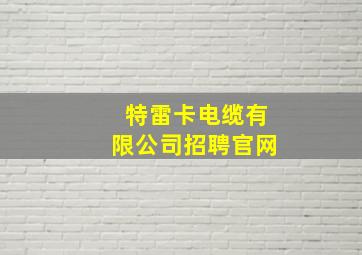 特雷卡电缆有限公司招聘官网