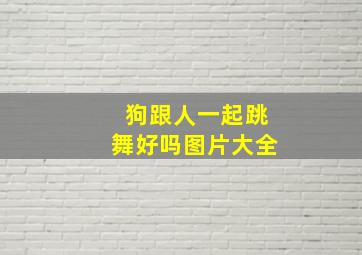 狗跟人一起跳舞好吗图片大全