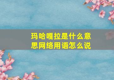 玛哈嘎拉是什么意思网络用语怎么说