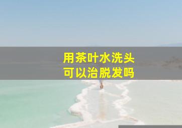 用茶叶水洗头可以治脱发吗