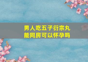 男人吃五子衍宗丸能同房可以怀孕吗