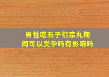 男性吃五子衍宗丸期间可以受孕吗有影响吗