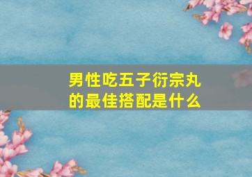 男性吃五子衍宗丸的最佳搭配是什么