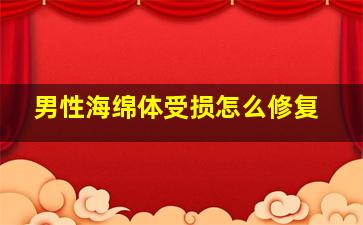 男性海绵体受损怎么修复