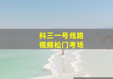 科三一号线路视频松门考场