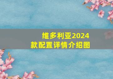 维多利亚2024款配置详情介绍图