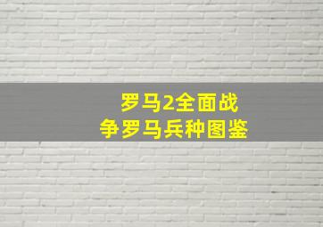 罗马2全面战争罗马兵种图鉴