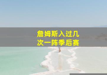 詹姆斯入过几次一阵季后赛