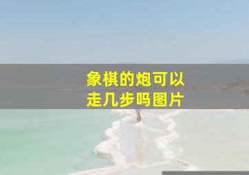 象棋的炮可以走几步吗图片