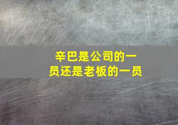 辛巴是公司的一员还是老板的一员