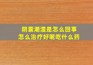 阴囊潮湿是怎么回事怎么治疗好呢吃什么药