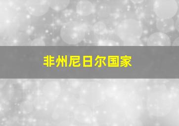 非州尼日尔国家