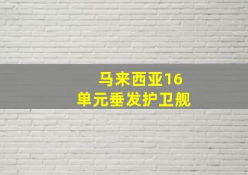 马来西亚16单元垂发护卫舰