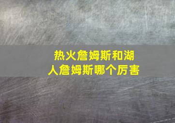 热火詹姆斯和湖人詹姆斯哪个厉害