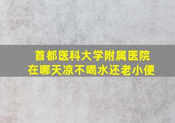 首都医科大学附属医院在哪天凉不喝水还老小便