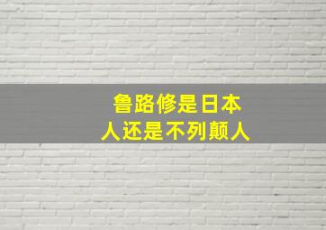 鲁路修是日本人还是不列颠人